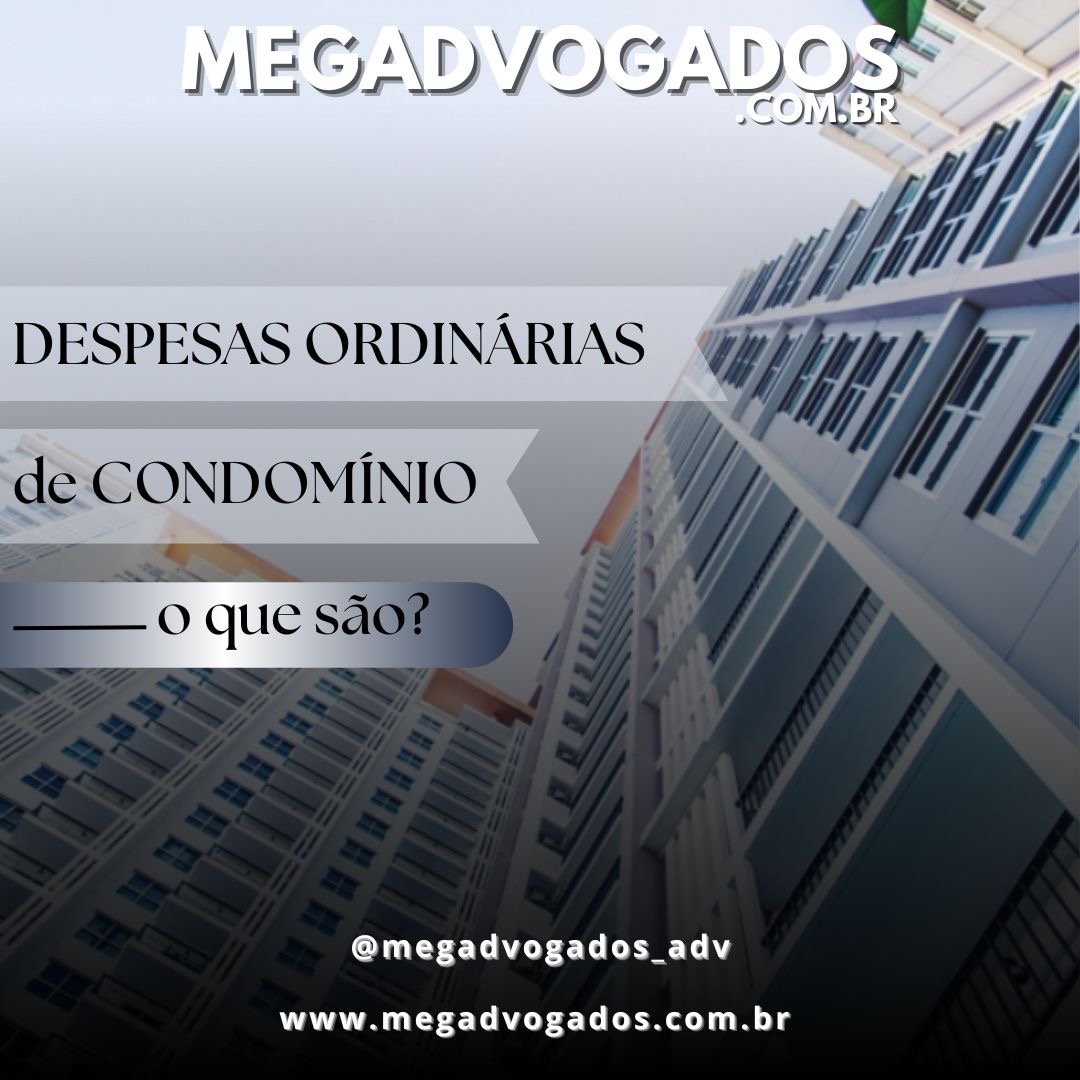 DEPESAS ORDINARIAS NOS CONDOMINIOS 