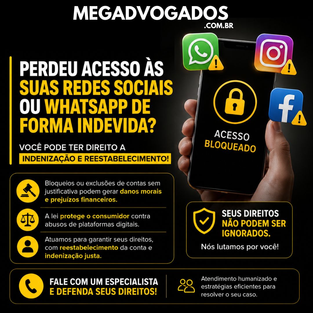 Perdeu acesso ao seu WhatsApp, Instagram, Facebook ou outra rede social de forma indevida